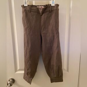 Marni Girls Trouser Pants Brown Wool Blend Made in Italy Size 8 Years